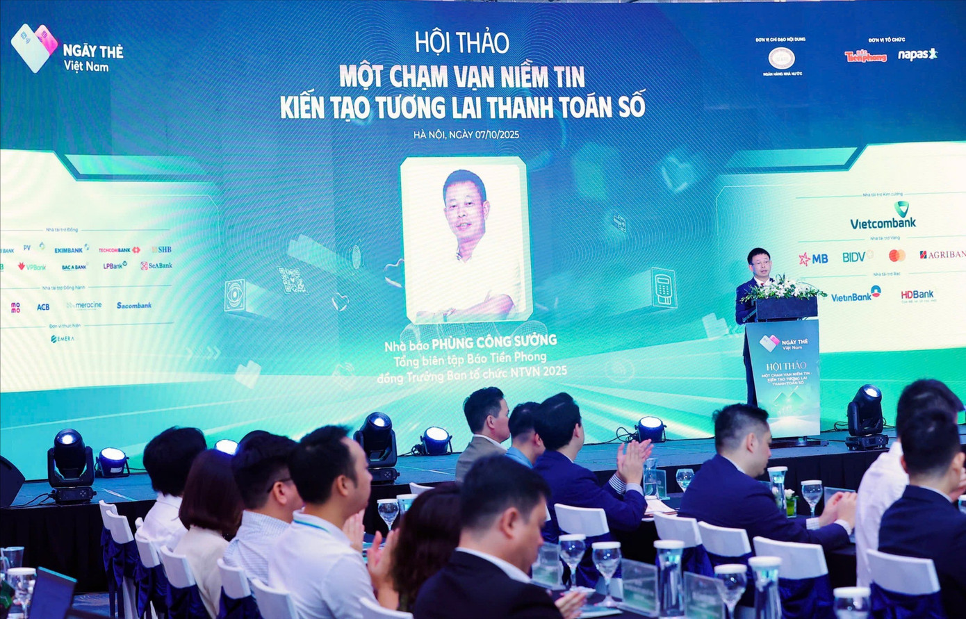 Hội thảo Ngày thẻ Việt Nam 2025: Một chạm vạn niềm tin - Kiến tạo tương lai thanh toán số"- Ảnh 1.