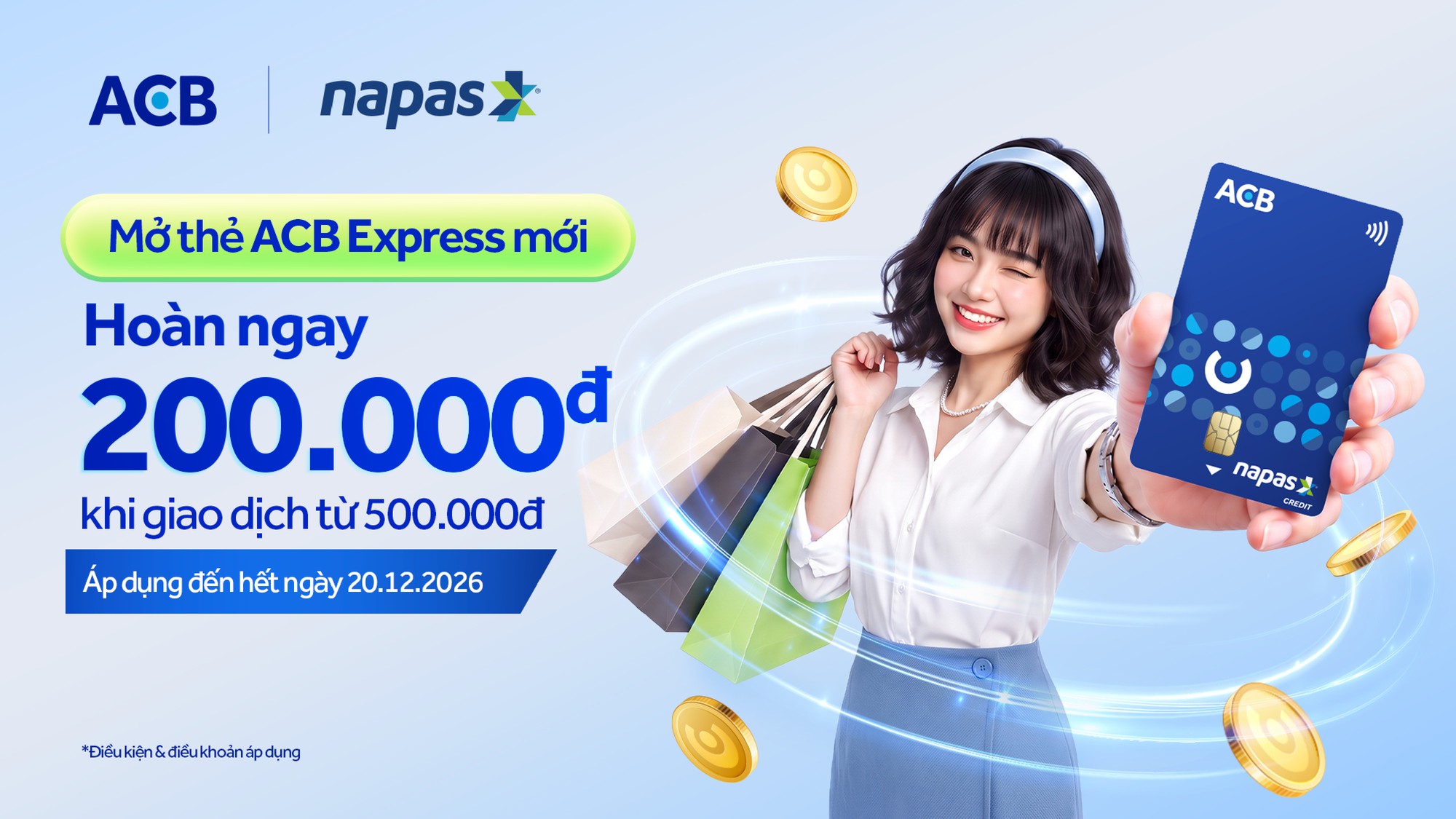 Ưu đãi hoàn tới 30% dành riêng cho chủ thẻ tín dụng nội địa ACB NAPAS - Ảnh 1.