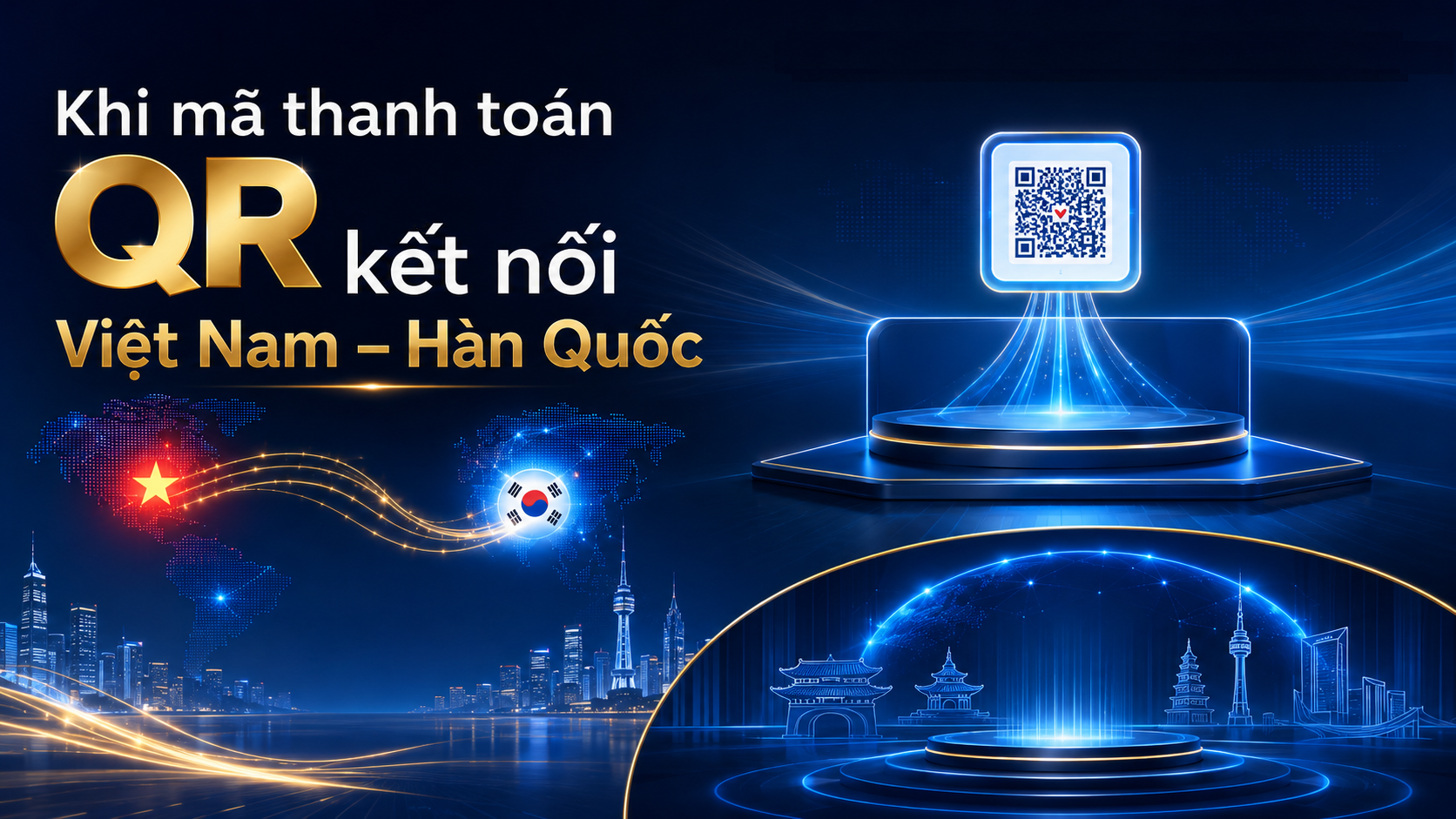 Khi mã thanh toán QR kết nối Việt Nam - Hàn Quốc- Ảnh 1.