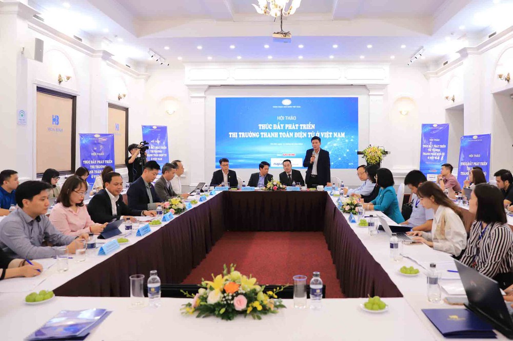 NAPAS thúc đẩy phát triển thị trường thanh toán điện tử ở Việt Nam - Ảnh 1. Công ty Cổ phần Thanh toán Quốc gia Việt Nam (NAPAS) phối hợp với Báo Lao Động tổ chức Hội thảo "Thúc đẩy phát triển thị trường thanh toán điện tử ở Việt Nam"