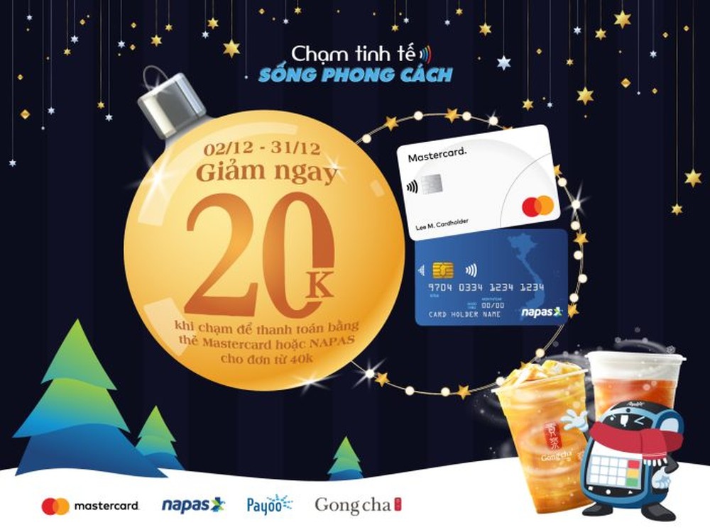 Ưu đãi giảm 15% tại Gong Cha khi thanh toán bằng thẻ NAPAS, MASTERCARD- Ảnh 1.