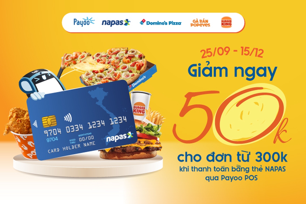 Thưởng thức món ngon mỗi ngày, giảm ngay 50.000 đồng khi thanh toán bằng thẻ NAPAS- Ảnh 1.
