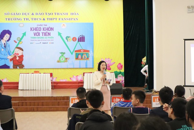 NAPAS collaborated on financial education program implementation at Fansipan school, Thanh Hoa city- Ảnh 2.
