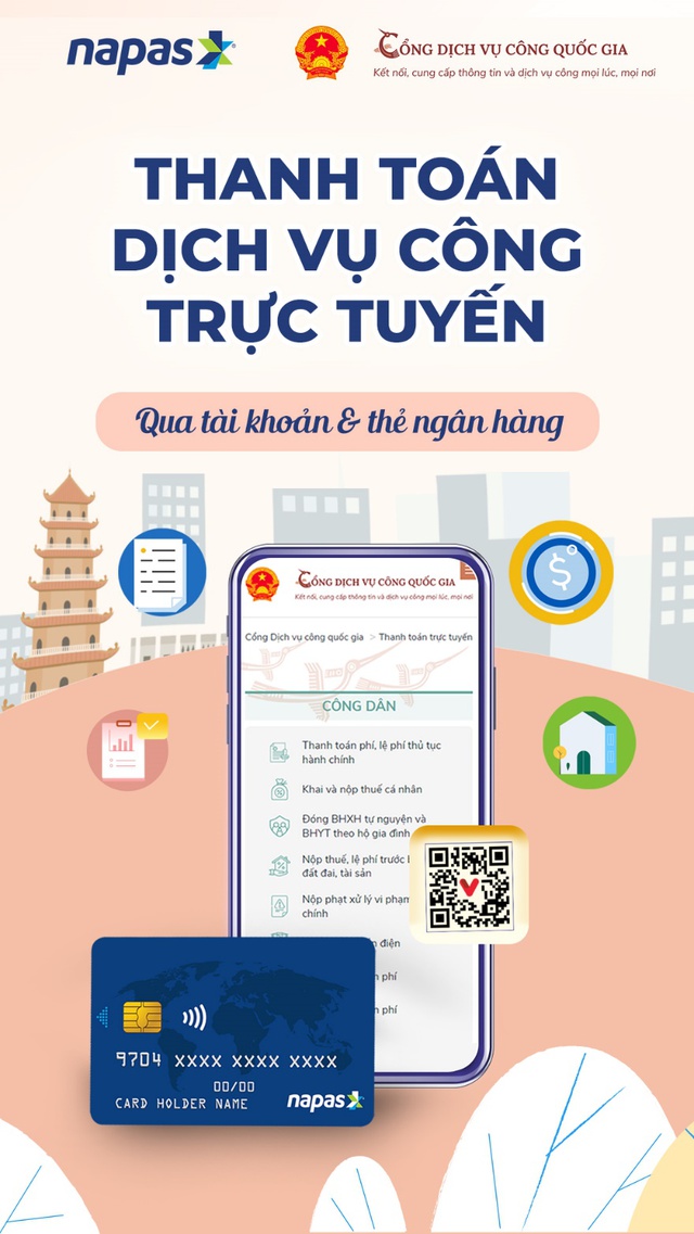 PEOPLE CAN CONVENIENTLY PAY FOR ONLINE PUBLIC SERVICES VIA THE NATIONAL PUBLIC SERVICE PORTAL AND VNEID APPLICATION- Ảnh 2.