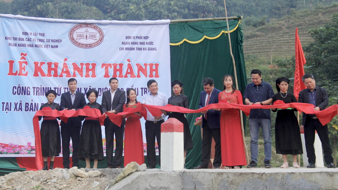 NAPAS khánh thành công trình từ thiện tại xã Bản Rịa, tỉnh Hà Giang