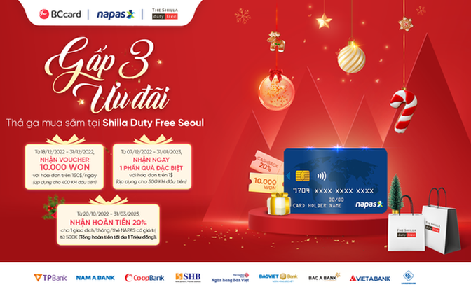 NAPAS cardholders to receive cashback offer of up to 1 million VND/transaction and many attractive gifts when spending in Korea