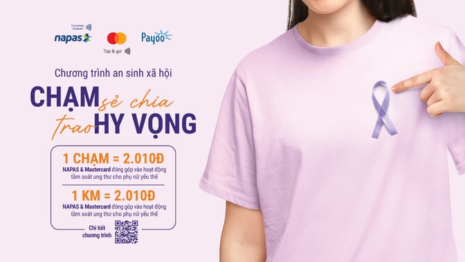 NAPAS, MASTERCARD và PAYOO trao tặng gói tầm soát ung thư và xét nghiệm HPV cho phụ nữ yếu thế