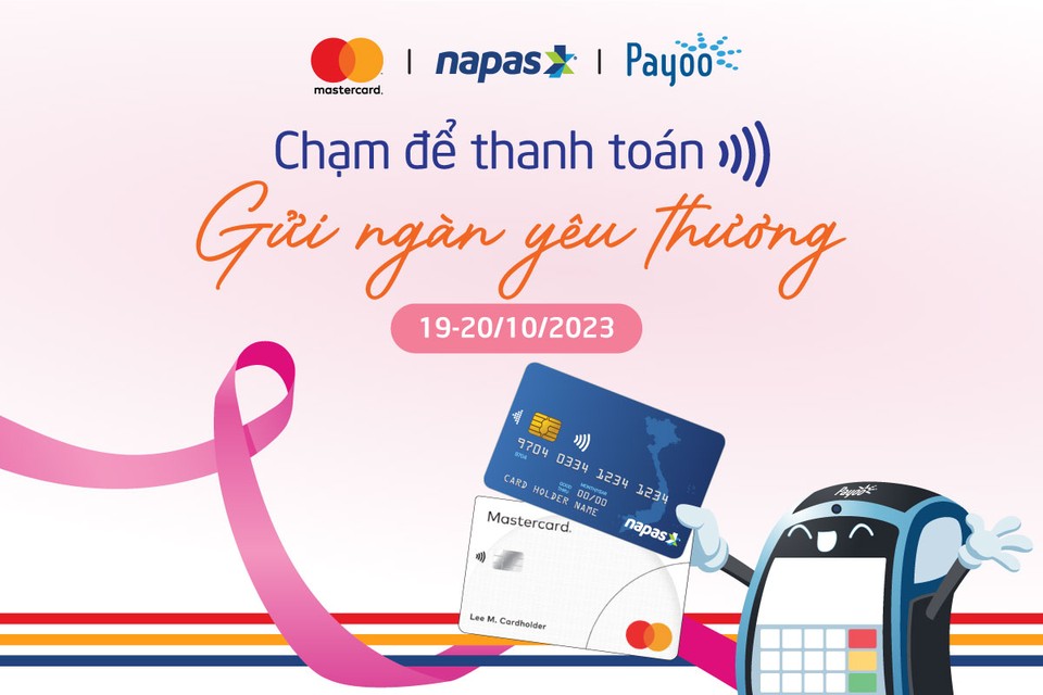 Chương trình &quot;Chạm để thanh toán - Gửi ngàn yêu thương&quot; chúc mừng ngày Phụ nữ Việt Nam 20/10 và gây quỹ ủng hộ bệnh nhân ung thư - Ảnh 1.
