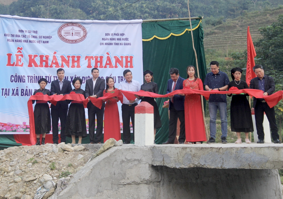 NAPAS khánh thành công trình từ thiện tại xã Bản Rịa, tỉnh Hà Giang- Ảnh 1.