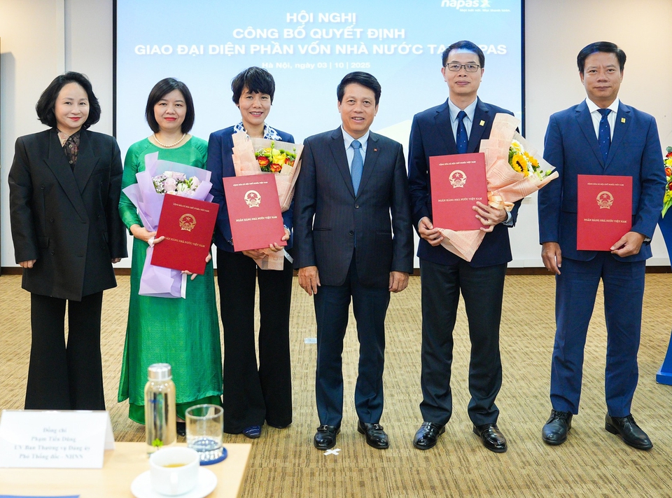 Hội nghị công bố và trao Quyết định giao đại diện phần vốn nhà nước tại NAPAS- Ảnh 2. Hội nghị công bố và trao Quyết định giao đại diện phần vốn nhà nước tại NAPAS- Ảnh 2.