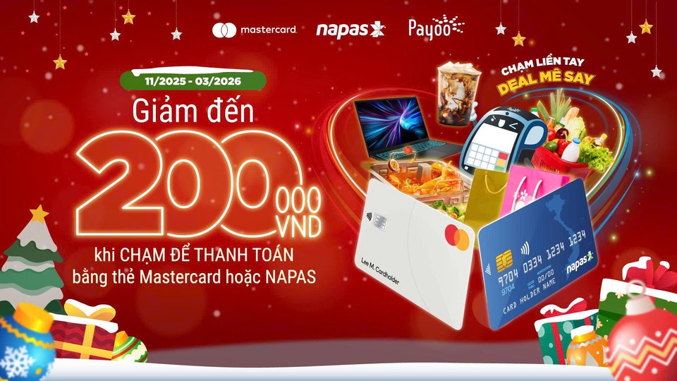 NAPAS, MASTERCARD VÀ PAYOO triển khai chiến dịch khuyến mại toàn quốc, đẩy mạnh thanh toán không tiếp xúc- Ảnh 1.