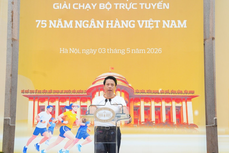 NAPAS tham gia Lễ phát động Giải chạy bộ trực tuyến kỷ niệm "75 năm Ngân hàng Việt Nam"- Ảnh 3.